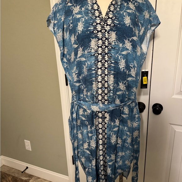 Liverpool Size M Blue Floral Women's Dress NWT - Picture 12 of 12